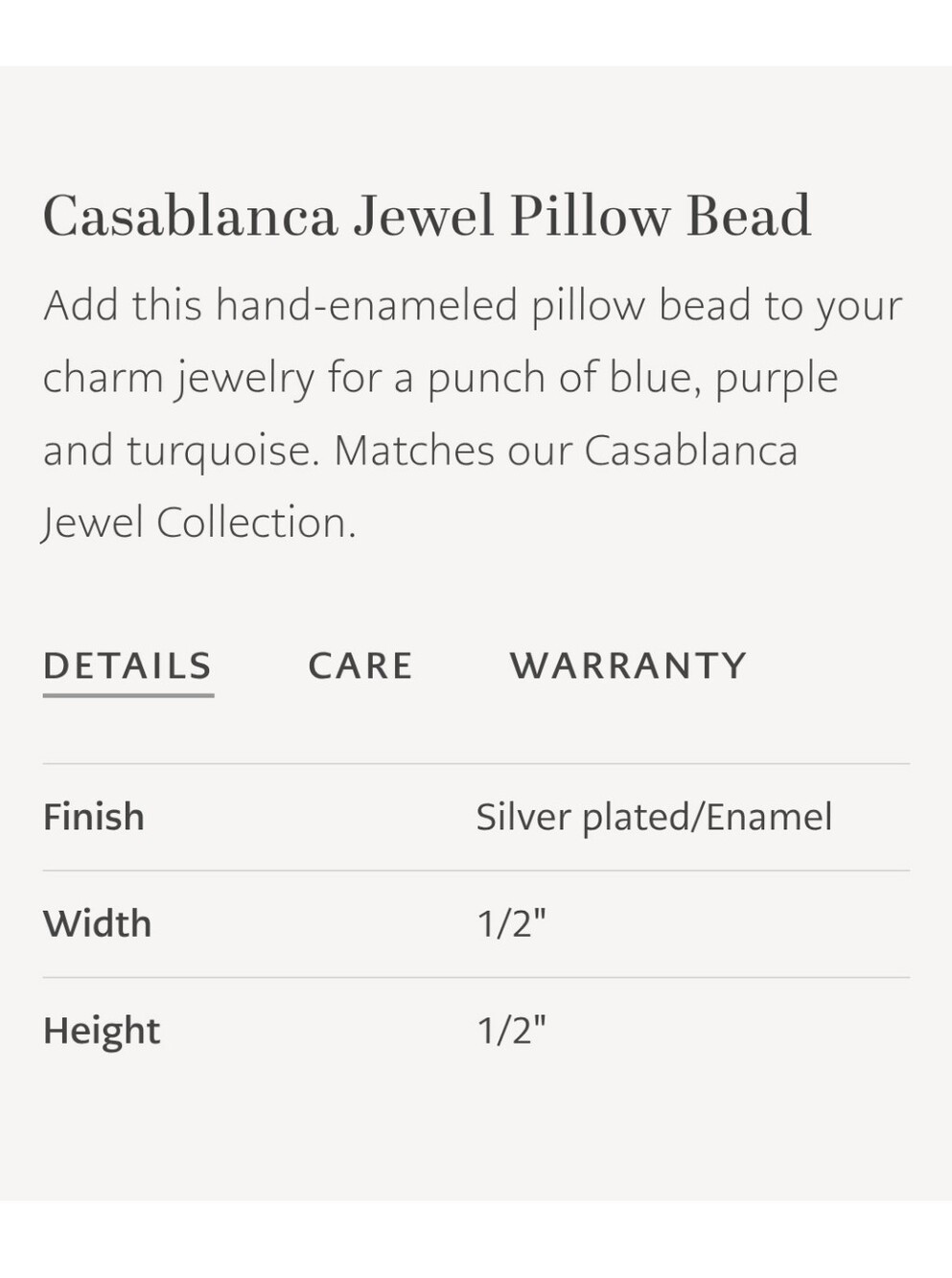 NEW! Brighton Casablanca Jewel Charm Bead Crystal Turquoise Purple Blue Hues - Picture 6 of 9